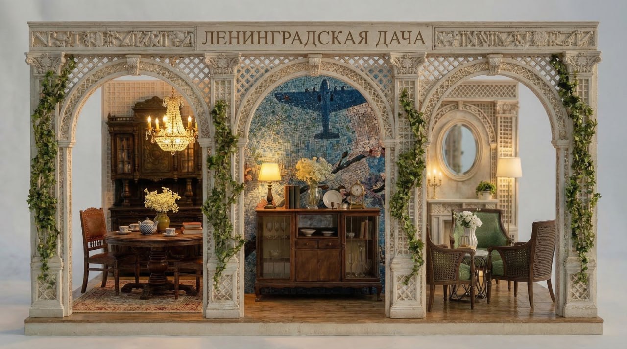 Капсула «Ленинградская дача» на выставке